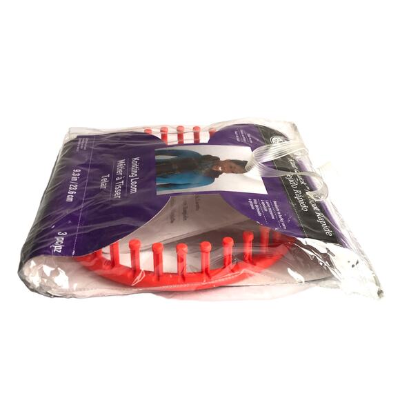 Loops & Threads Knit Quick 9.5" Round Knitting Loom Kit Hat Maker Set - Picture 10 of 16